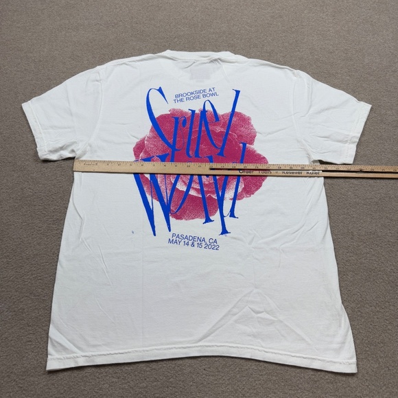 Cruel World T Shirt Mens Size L Large White Short Sleeve Pasadena 2022 - Picture 5 of 9